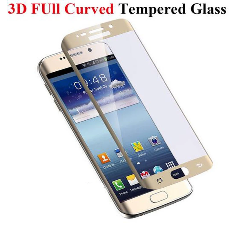 s7edge for samsung galaxy s6 edge case s7 s8 tempered glass safety on guard screen protector 3d full cover film verre trempe