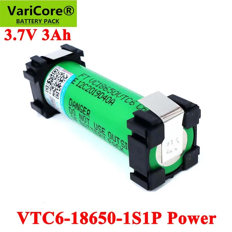 

20 pcs. VariCore VTC6 3.7V 3000mAh 18650 Li-ion Rechargeable batteries for Screwdriver Electric hand drill DIY weld battery pack