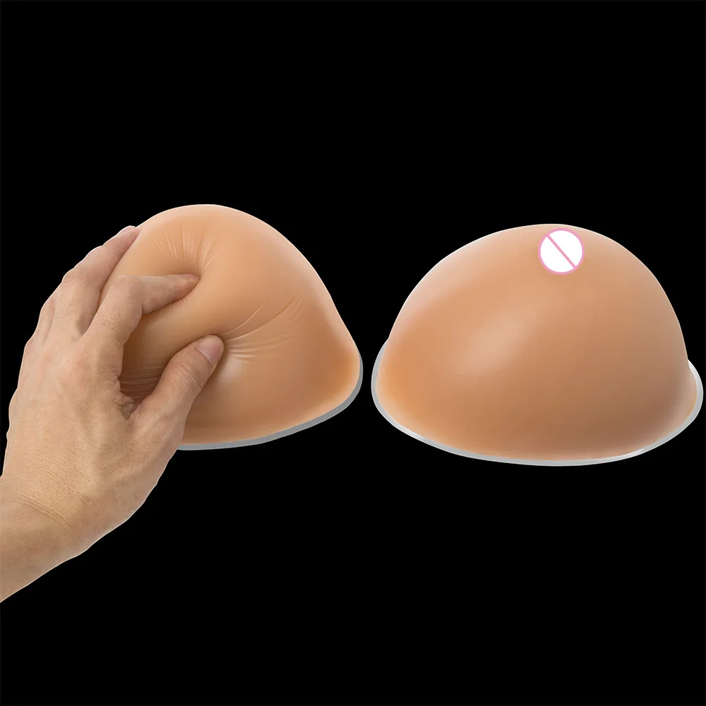 The triangle silicone false breast forms cross-dressing false boobs silicone prosthesis breast For drag queen Crossdresser