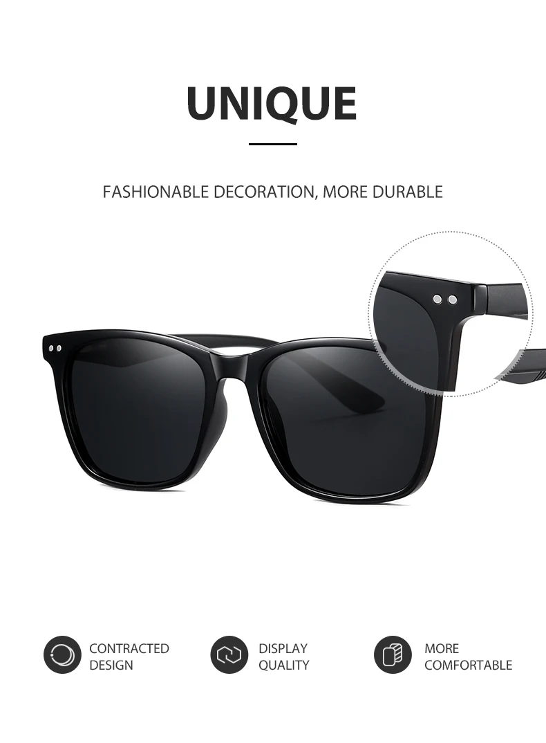 LM Platz Polarisierte Sonnenbrille Frau Mode Reise Gläser Mann Anti Glare Fahren UV400 Brille Trendy Unisex zonnebril dames – Detail 7