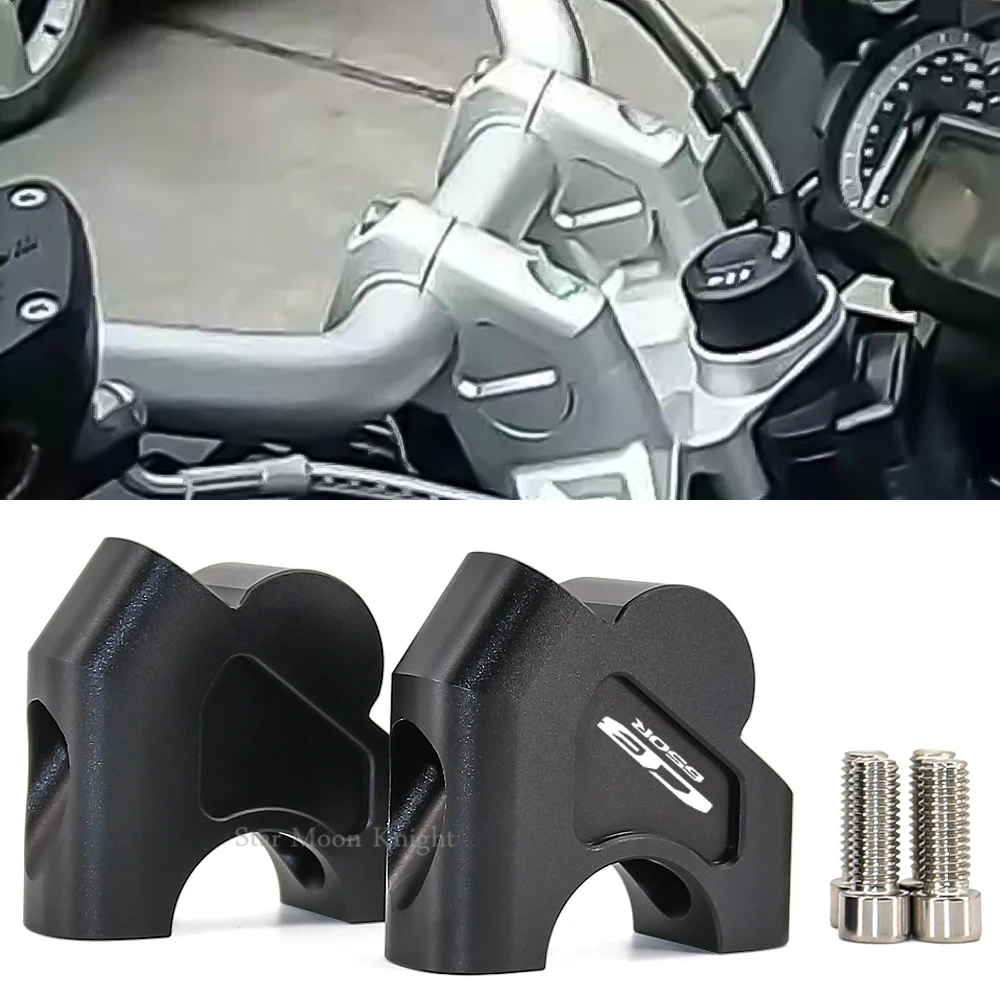 

Motorcycle Handlebar Riser Bar Mount Handle Clamp 28mm 1 1/8" For Honda CB650R CBR650R CB650F 2019 2020 CB650 Extend Adapter