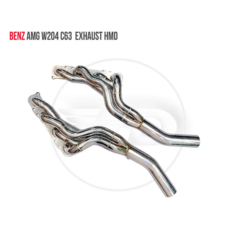 HMD Exhaust Manifold Downpipe for Benz W204 C63  Car Accessories With Catalytic converter Header Without cat pipe