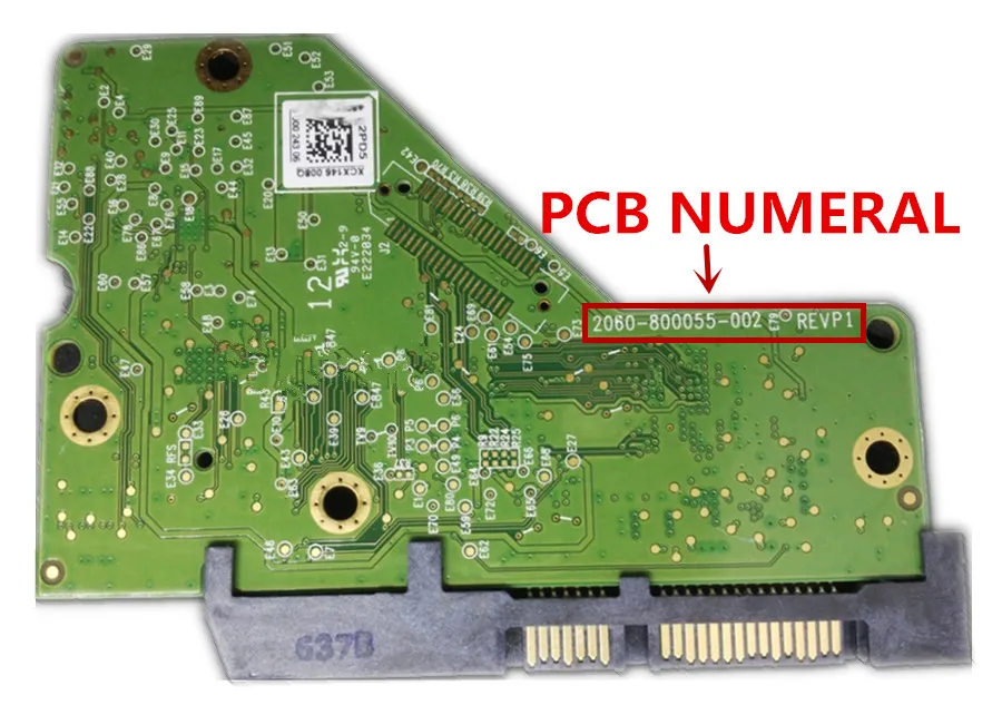 لوحة منطق HDD PCB 2060- 800055 -002 REV P1 لاستعادة البيانات لإصلاح القرص الصلب الرقمي الغربي