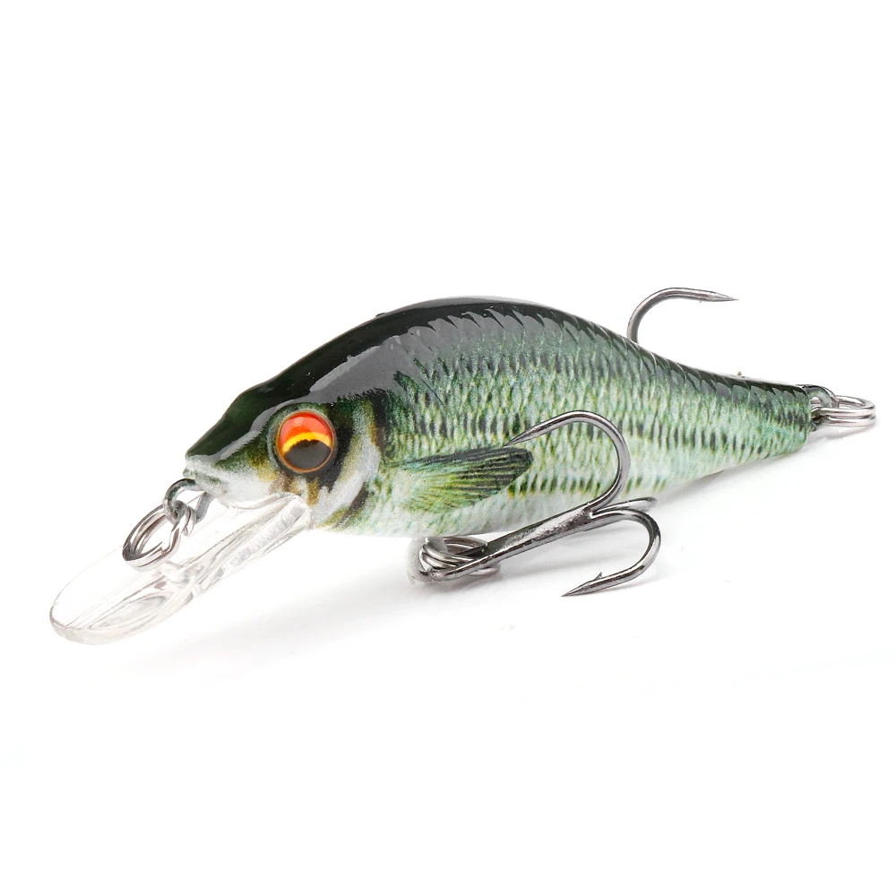 GOBASS 50/70/90mm Crankbait Angeln Locken Schwarz Minnow Spinning Lockt Für Angeln Schwimm Wobbler Für Hecht Japan künstliche Köder