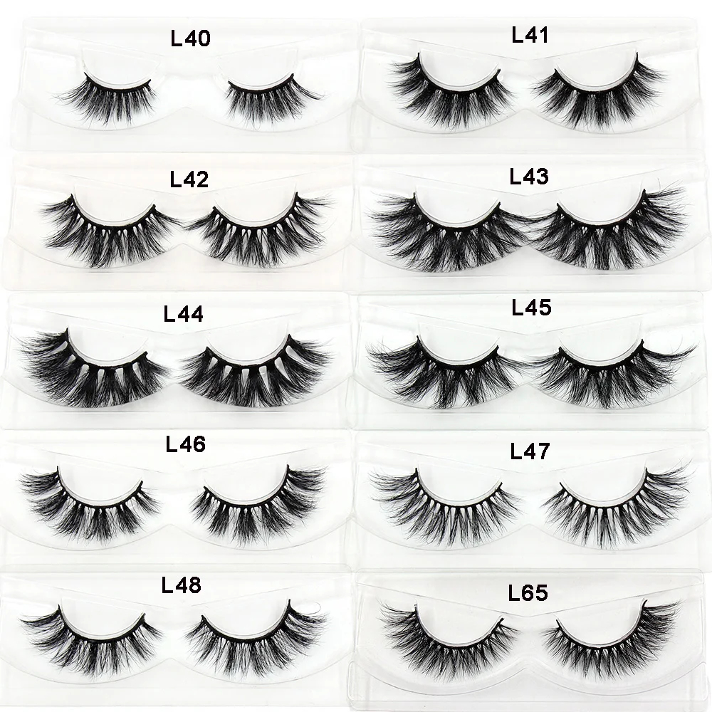 AMAOLASH แต่งหน้า Eyelashes 3D Lashes นำมาใช้ใหม่ Fluffy หนา Mink ขนตา Wispy Lash Dramatic ธรรมชาติโหดร้ายฟรี Soft Lash L3