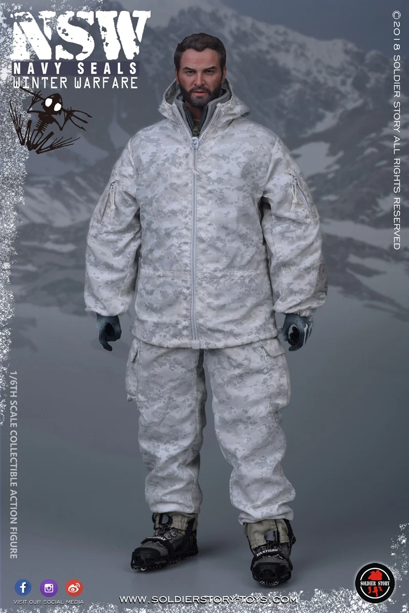 SOLDAT GESCHICHTE SS109 UNS NSW NAVY DICHTUNGEN WINTER WARFARE “SCHÜTZE” 1/6 Action Figur