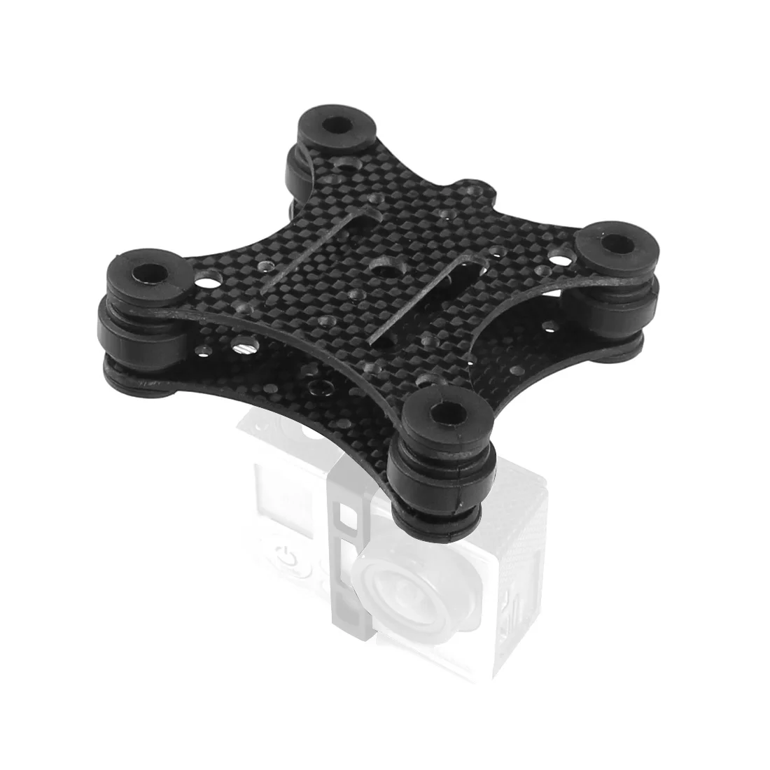 FPV-Kohlefaser-Antivibrationsplatte und Gummibälle für Phantom 1 2 Gimbal Mount Quadcopter für Gopro Hero 2 3 PTZ – Detail 6