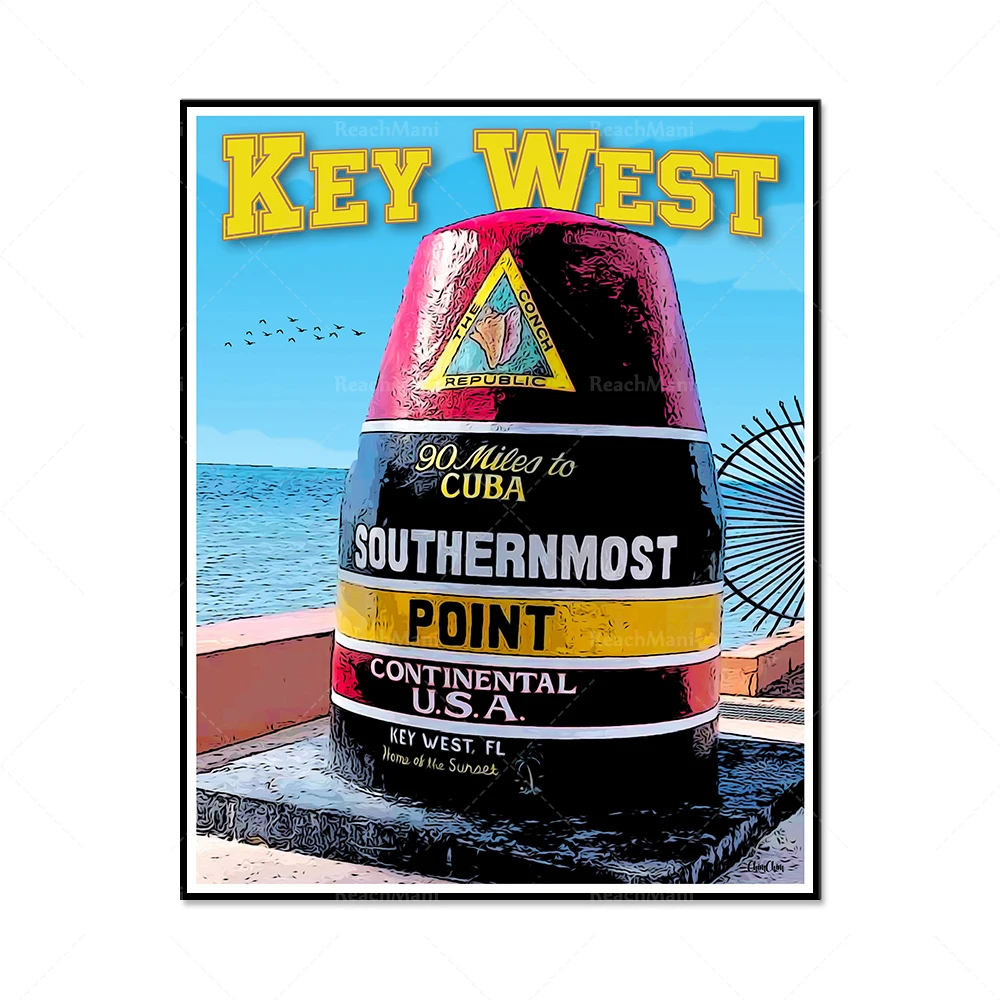 Travel posters, St. Pete Beach, Santa Cruz, Portland, Maine, Miami, Florida, Austin, Santa Cruz, Indianapolis, Portland decorati