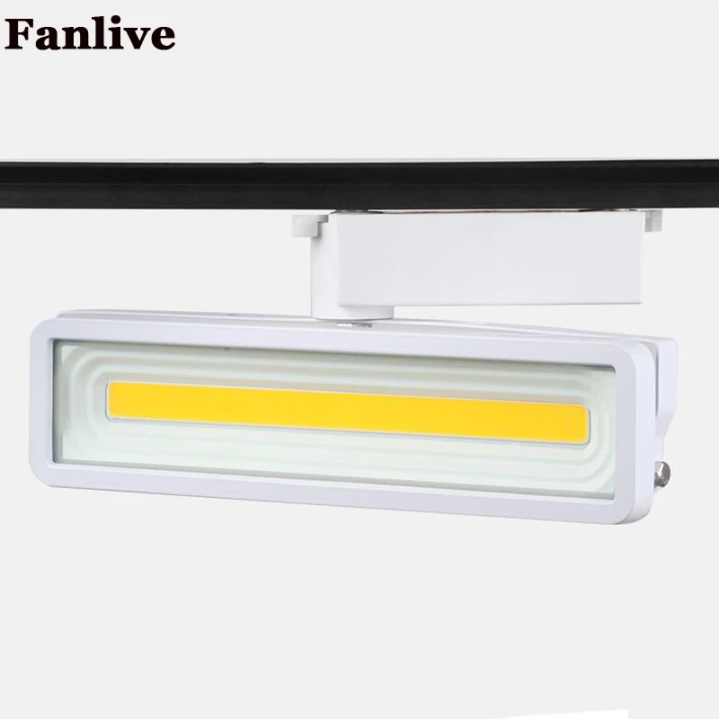  4PCS COB 50W LED Tracking Light  Track Lamp For Clothing Store Shop Track Rail Light AC220V