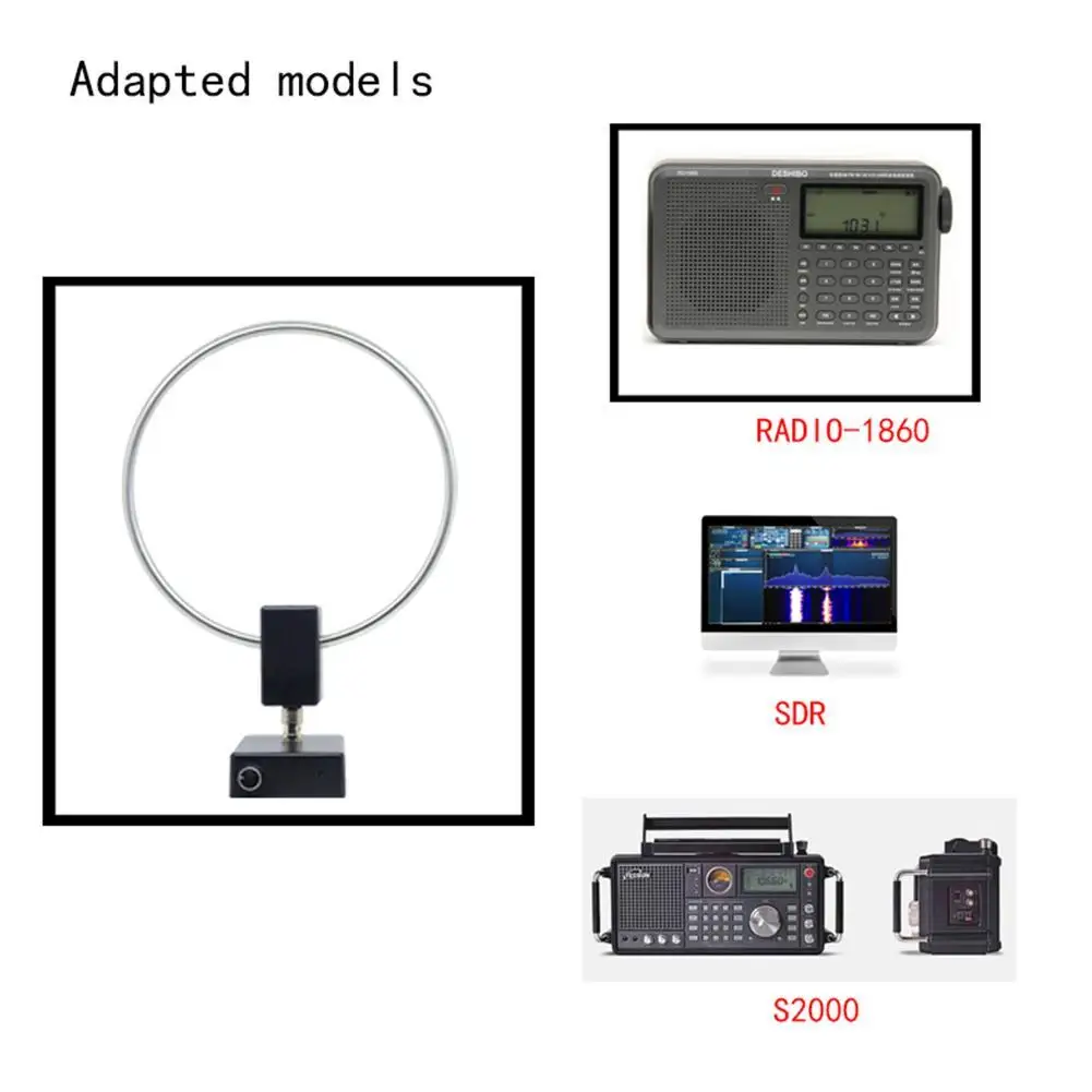 Nuova Antenna ad anello GA-450 GA450 SDR Antenna Radio a onde medie corte SW 2.30-30 MHz MW 522-1710 KHz porta di ricarica Standard di tipo c