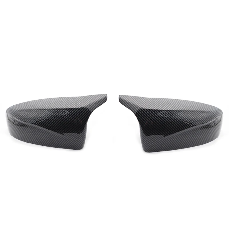 For BMW x5 E70 x6 E71 2008 2009-2013 car side wing carbon fiber pattern mirror cover rear view cover black high quality model view 4