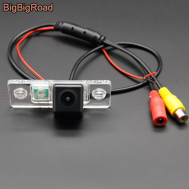 

BigBigRoad For Skoda Yeti Fabia 6Y 5J MG MK1 MK2 1999 -2013 2014 2015 Vehicle Wireless Rear View Reversing Camera HD Color Image