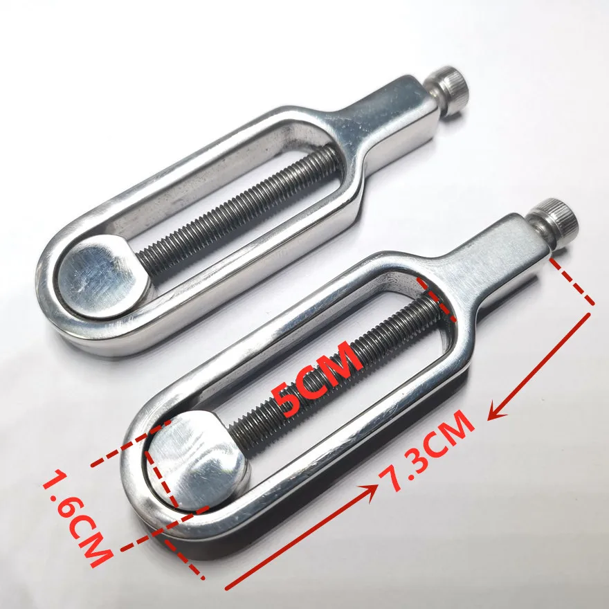 Stainless Steel Adjustable Nipple Clamps Play Breast Restraints female SM adult sex toy women