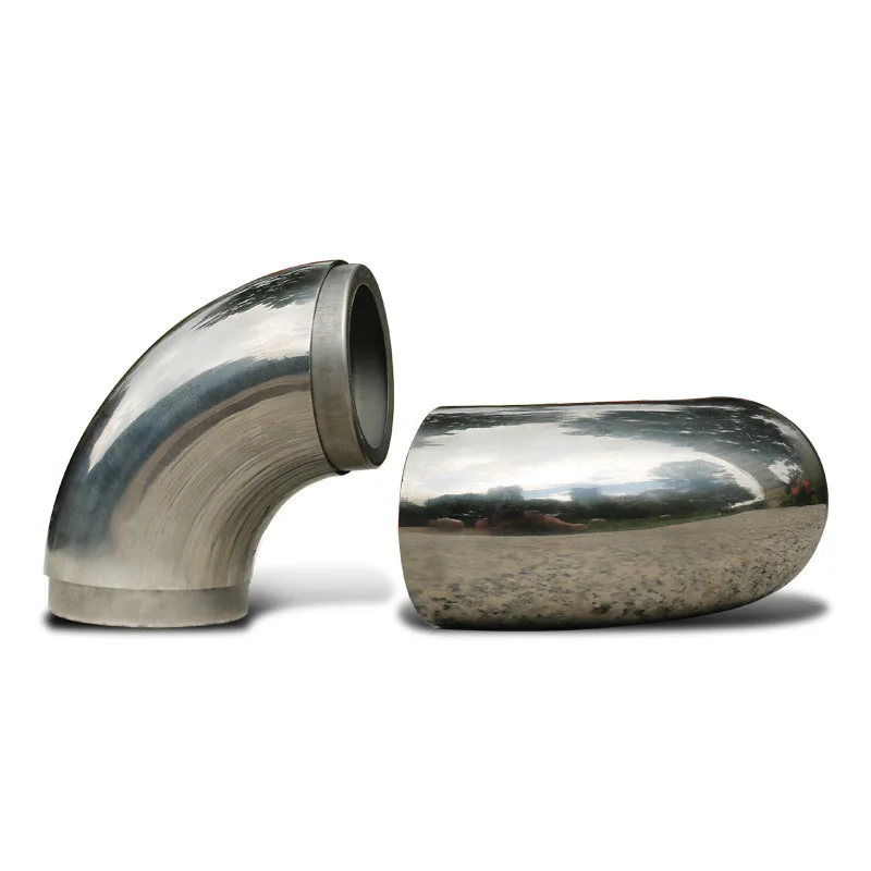 Stainless Steel 90 Degrees Quick Connection Joint Elbow 60mm Steel Pipe Interface Connector