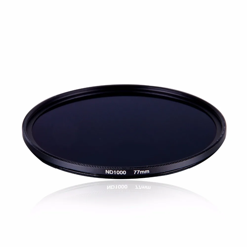 Новинка 67 72 77 82 мм нейтральная плотность Nd1000 Nd 1000 оптический стеклянный фильтр для объективов камер Canon Nikon Sony Pentax Olympus