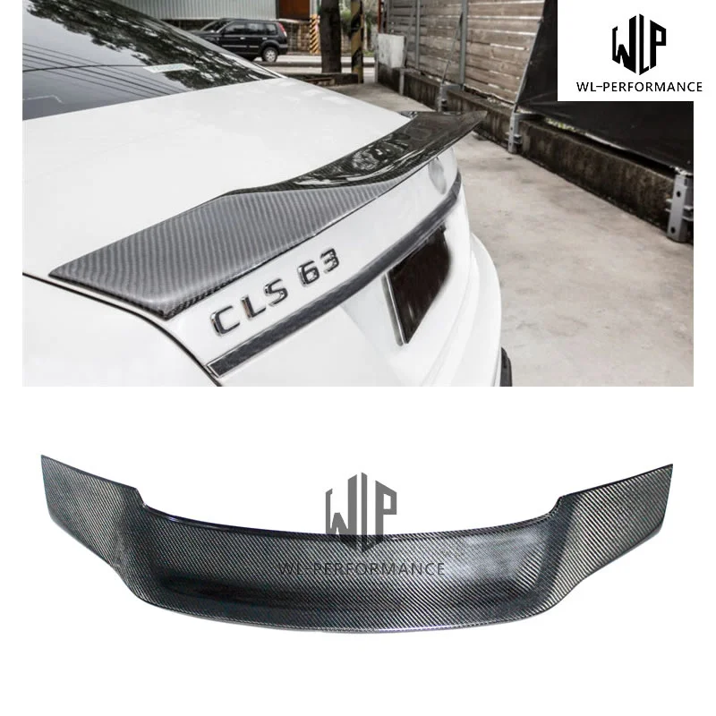 W218 High Quality Carbon Fiber Rear Spoiler Wings Car Styling for Mercedes-benz Cls Class W218 Cls320 Cls63 Car Body Kit 2012-up