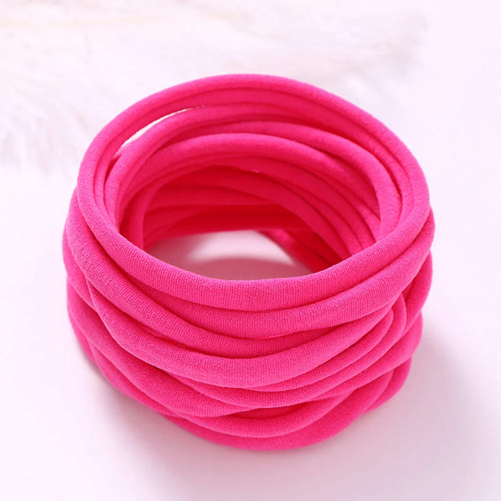 100 Teile/los Baby Mädchen DIY Stretchy Dünne Nylon Mädchen Elastische Abendessen Weiche Stirnband Baby Zubehör Infant Kopfbedeckungen Baby Artikel – Detail 13
