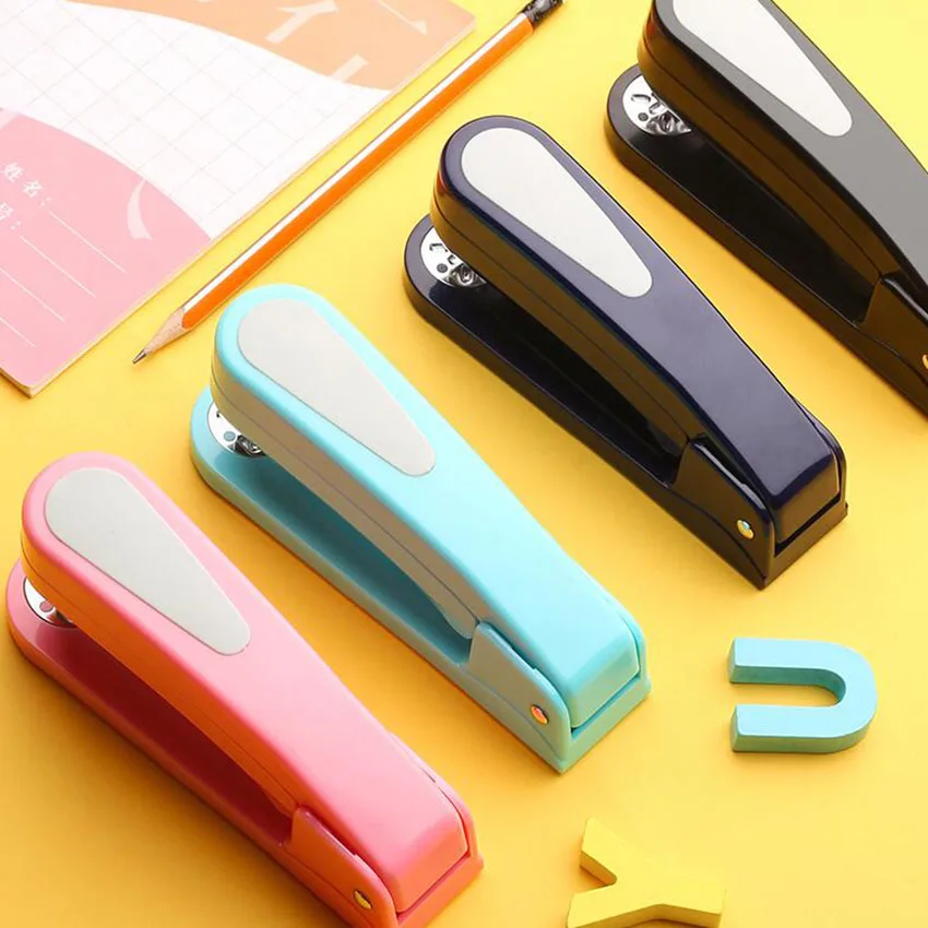 360 Rotation Stapler Multifunctional 9cm Center Seam Binding Staplers Office Student Binding File Data Stapler Use 24/6 Staples