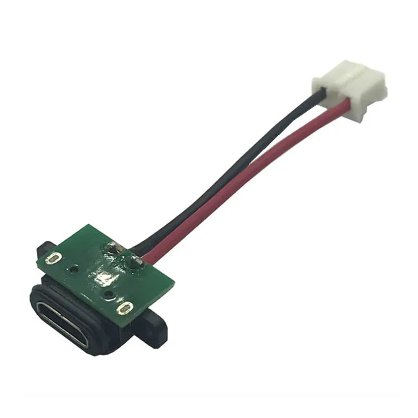 1-10PCS Micro USB Connector Port Socket Female with Screw Hole Waterproof Power Charging Dock With Cable Terminal