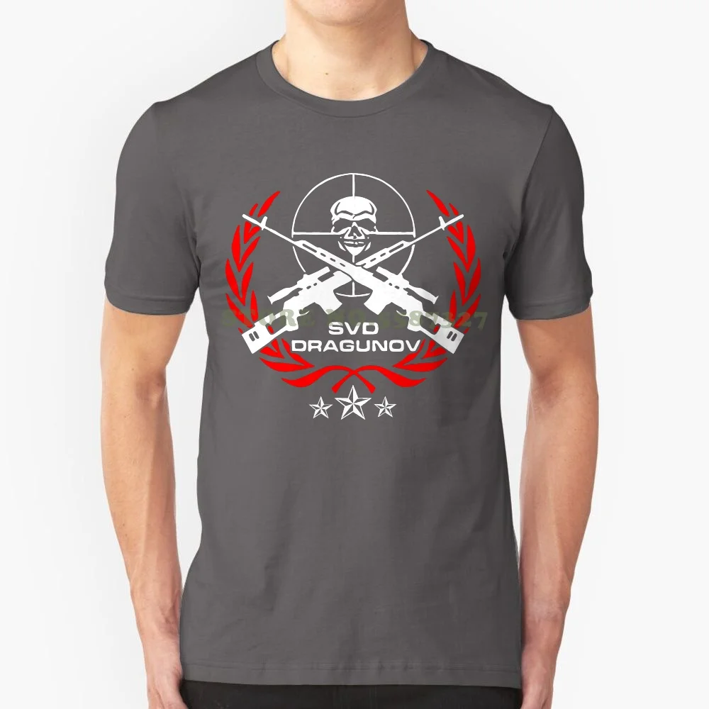 Svd Dragunov Russian Sniper Elite Riffle T Shirt Men Army Force T Gift Casual Tee Usa Size S 3xl Punk