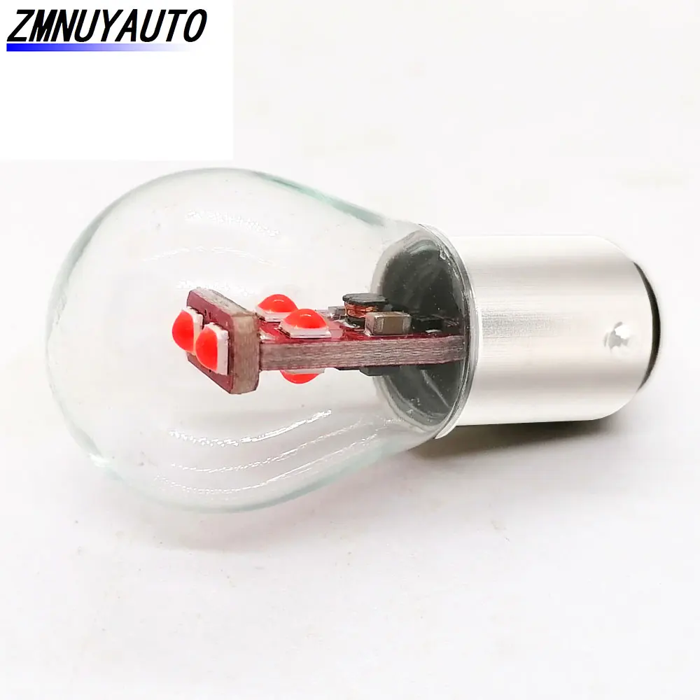 P21W Led Bulb 1157 P21/5W BAY15D Led 1156 BA15S 6SMD 3030 Chips Super Bright Auto Light Source Reverse Bulb Red White Yellow 12V