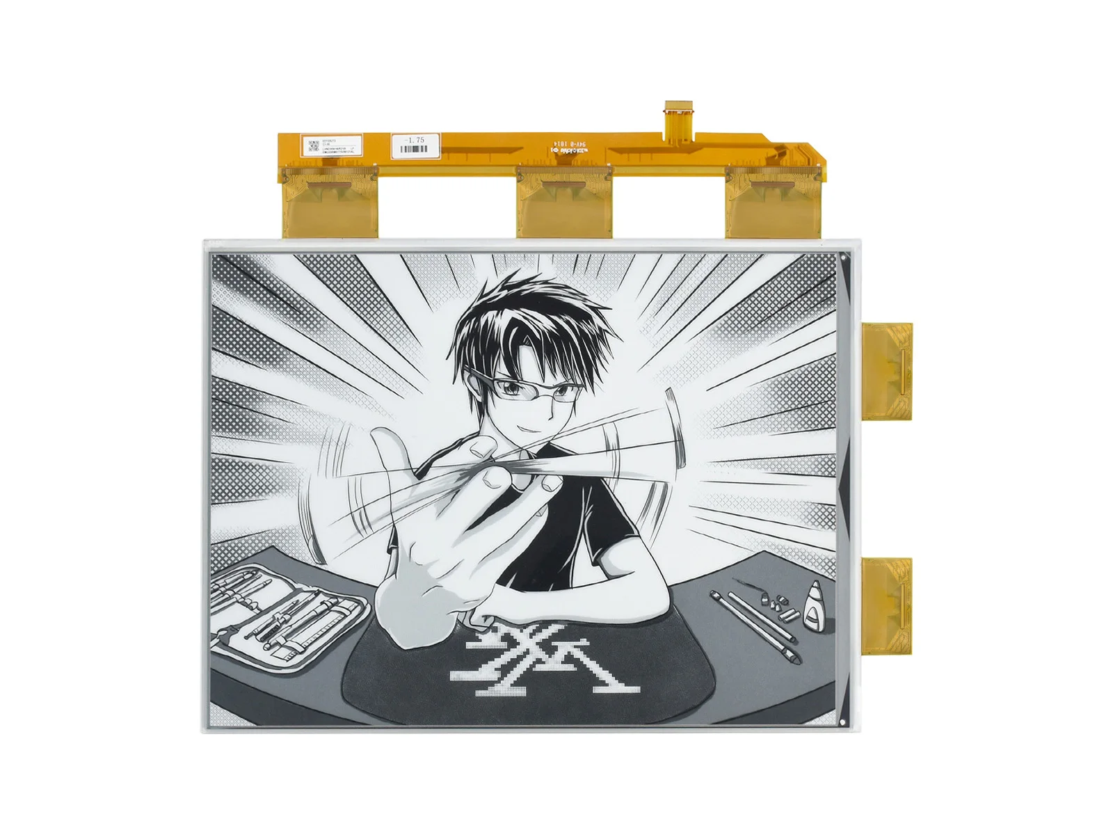 Waveshare 13.3 polegadas e-paper e-ink raw display para raspberry pi,1600 × 1200 pixels, preto/branco, 16 escalas cinzentas, porta paralela, sem pcb