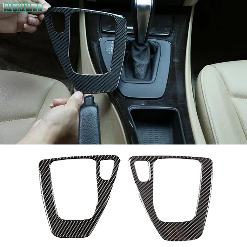 

Gear Shifter Panel Trim Frame Covers Car Carbon Fiber Left Hand Driving and Right Hand Driving for BMW 3 Series E90 E91 E92 E93