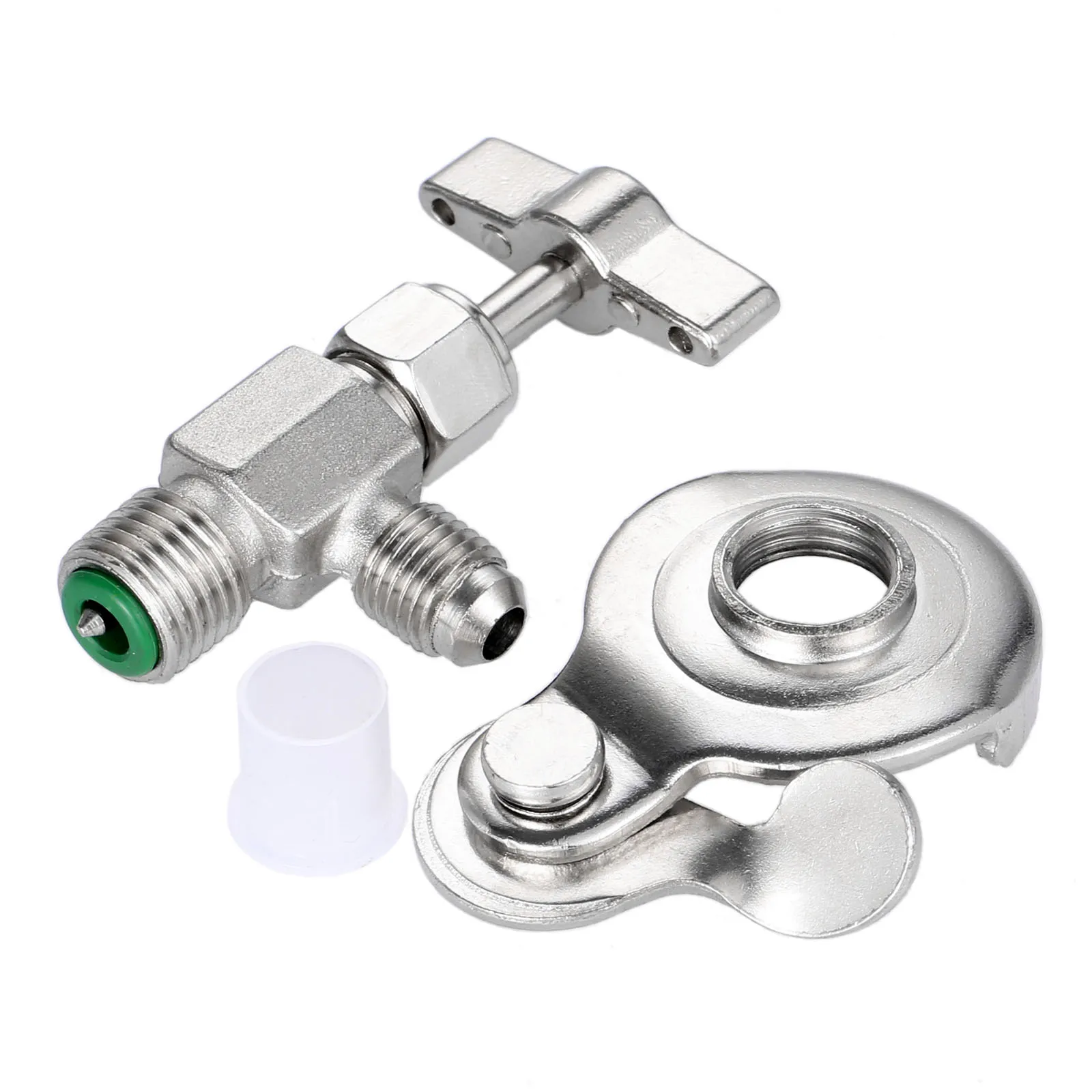 Unbranded R134A Can Tap With Adapter & Valve Core Remover Kit – Brass For AC Manifold