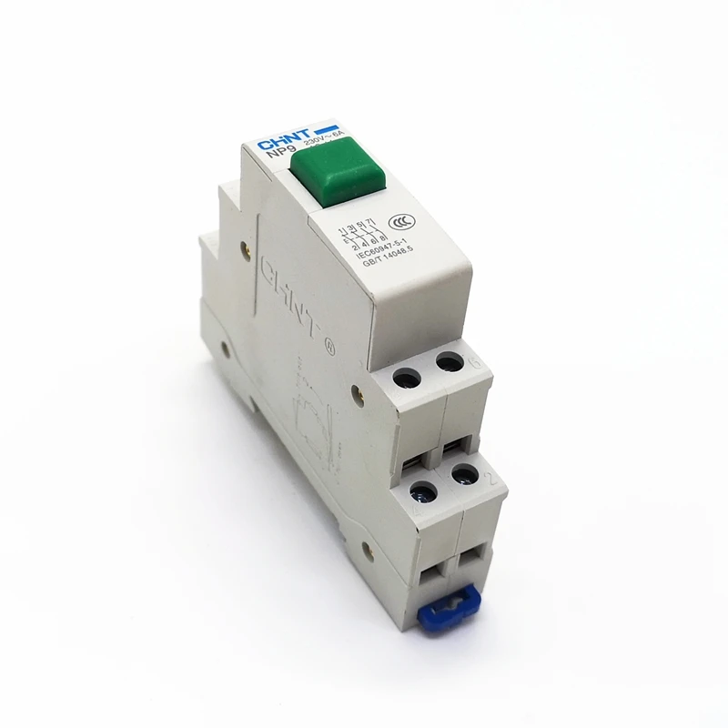 1PCS CHINT Din Rail Mount Pushbutton NP9 series 2NO+2NC Red  Green Pushbutton Switch