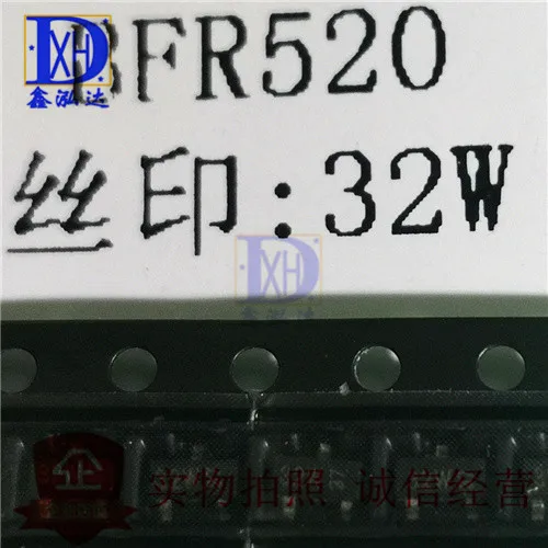 10Pcs/Lot BFR520 　MARKING: 32W ISC NPN　transistorRF  New Original  Stock　Direct purchase