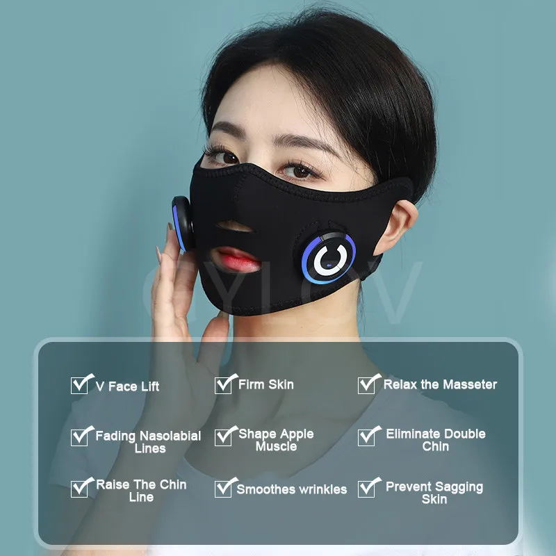 Face-lifting Device Facial Massager Mask Bandage Micro-current Skin Tighten Lifting Spa Face EMS Facial Care Beauty Instrument