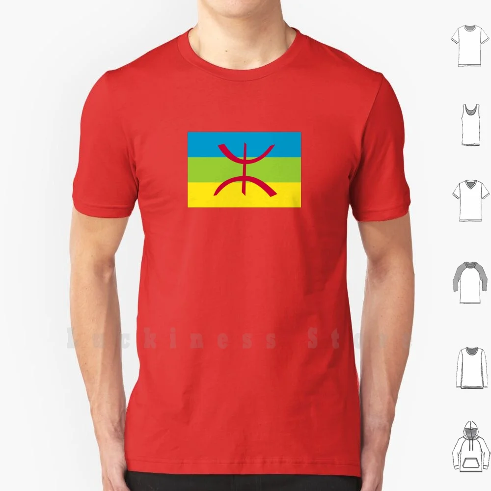 Berber Flag T Shirt Cotton Men DIY Print Amazigh Berber Flag Berbers Berber People Zinedine Zidan North Africa Muslim