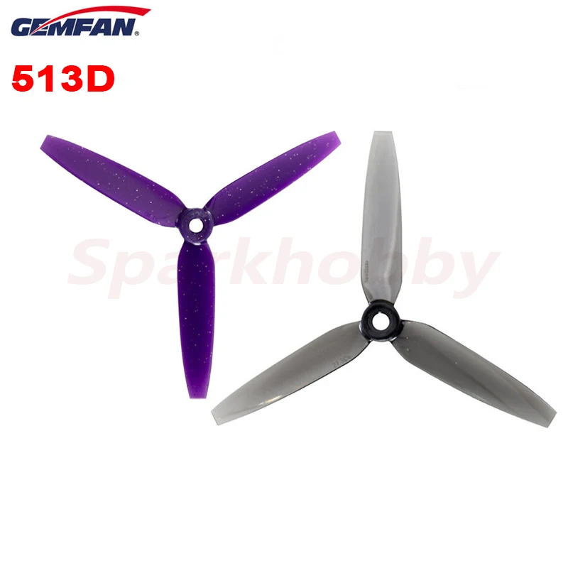 

2Pairs GEMFAN 513D 5inch 5.1X3.5X3 FPV PC Propeller 3.5inch Pitch 5mm Aperature 129mm Diameter For RC Quadcopter Multicopter DIY