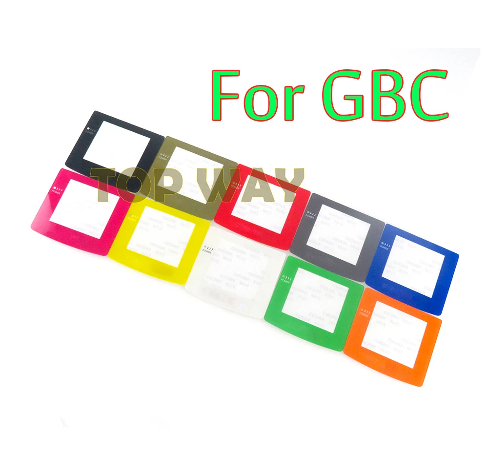 2PCS Multi-color Plastic Screen For GBC Gameboy Color Retro Console LCD Lens Replacement Screen Lens Protector