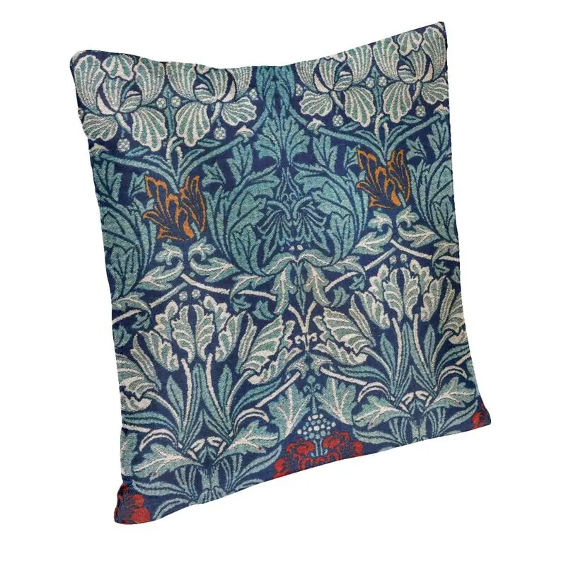 Tulip And Rose By William Morris Cushion Cover for Sofa Velvet Vintage Pattern Pillow Case Living Room Decoration Pillowcase