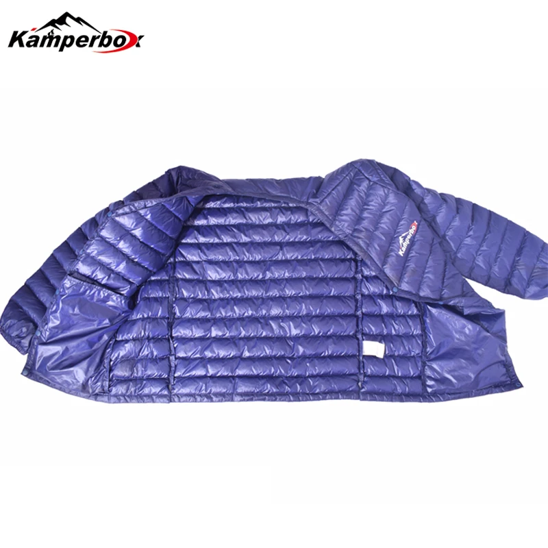 Kamperbox Camping piumini ultraleggeri giacca da trekking giacca invernale leggera piumino ultraleggero JQ06 con scollo a V