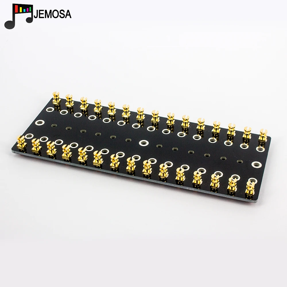 1PC Audio Turret Board Strip Tag Board Terminal Lug Board Solder Gold Plated Copper Screw Type Audio Vintage Tube Amplifier