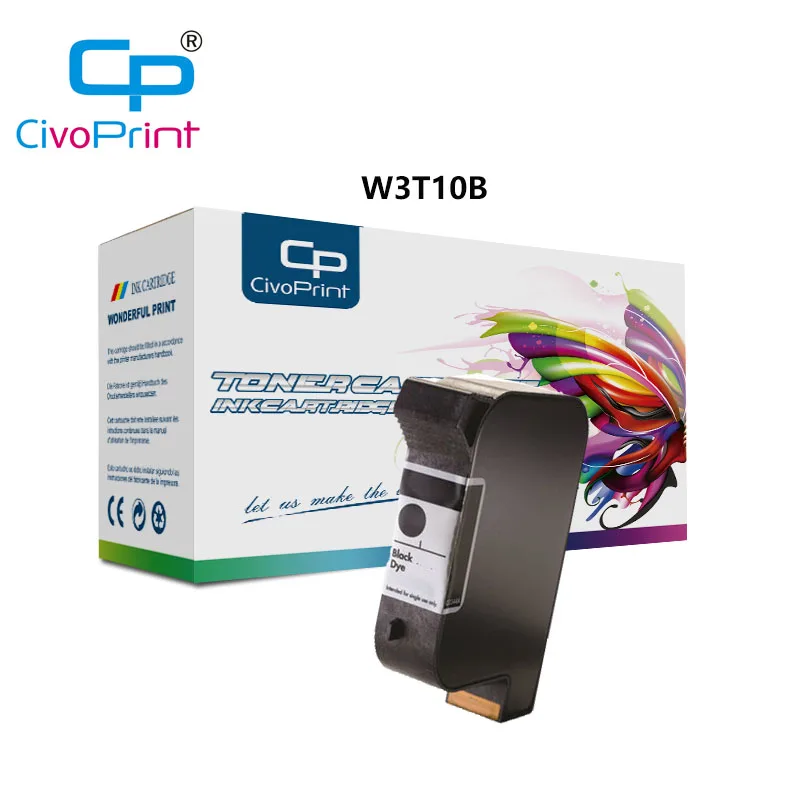 cartucho de tinta civo w3t10b compativel com hp45 hp 2590 codificacao e marcacao impressao solvente sem tinta pc 01