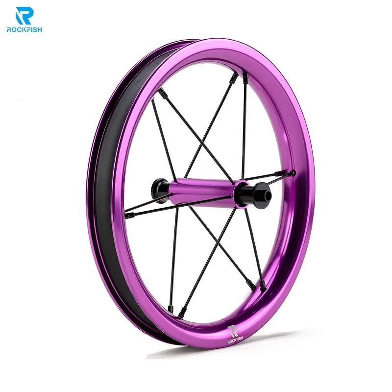 Rockfish K02 Aluminum Alloy Balance Bike Wheel Rim Set Koukua Pushbike 12 inches Wheel-set Sliding Bicycle Wheel Hub Set