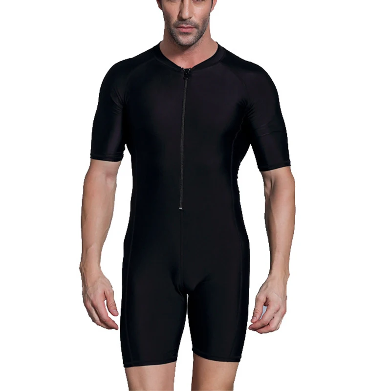 New Neoprene Men's Back Zip Shorty Wetsuit Scuba Diving Suit Rash Guard Short Zipped Diving Wetsuit Suit Swimwear