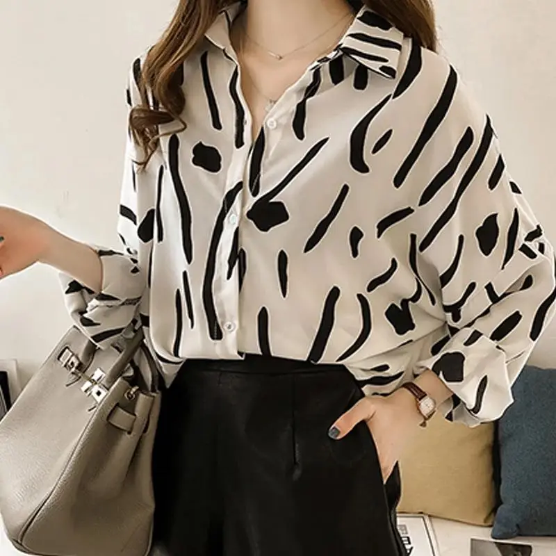 2020 Autumn Fashion Print Women Tops And Blouses Plus Size Long Sleeve Shirt Lady Blouses Shirt Clothing Female