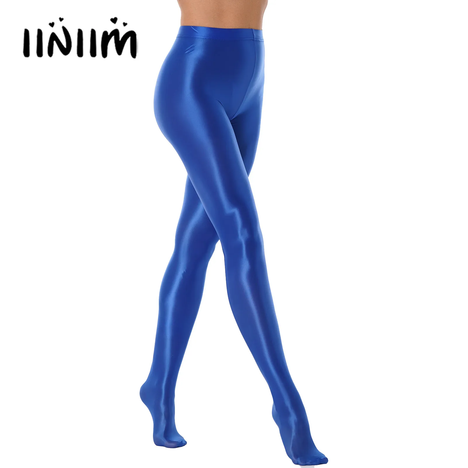 Womens Fashion Glossy Pantyhose Ballet Dance Yoga Leggings Pants Training Fitness Workout Sports Trousers Tights Stockings