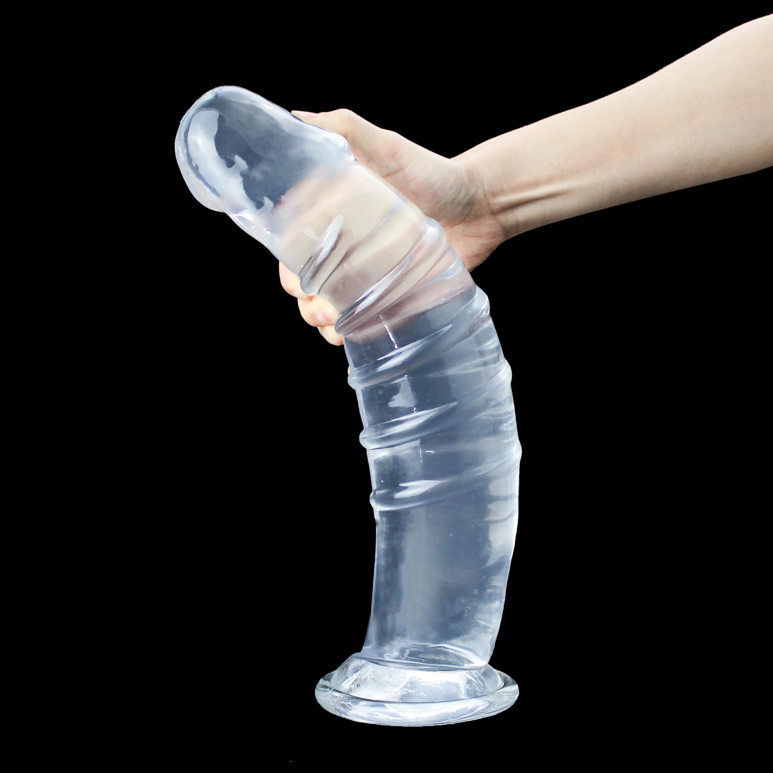 33.5cm Super Huge Dildo Realistic Penis For Women Masturbate Dick Sex Toys Transparent Jelly Soft Dildo Penis Female Masturbator