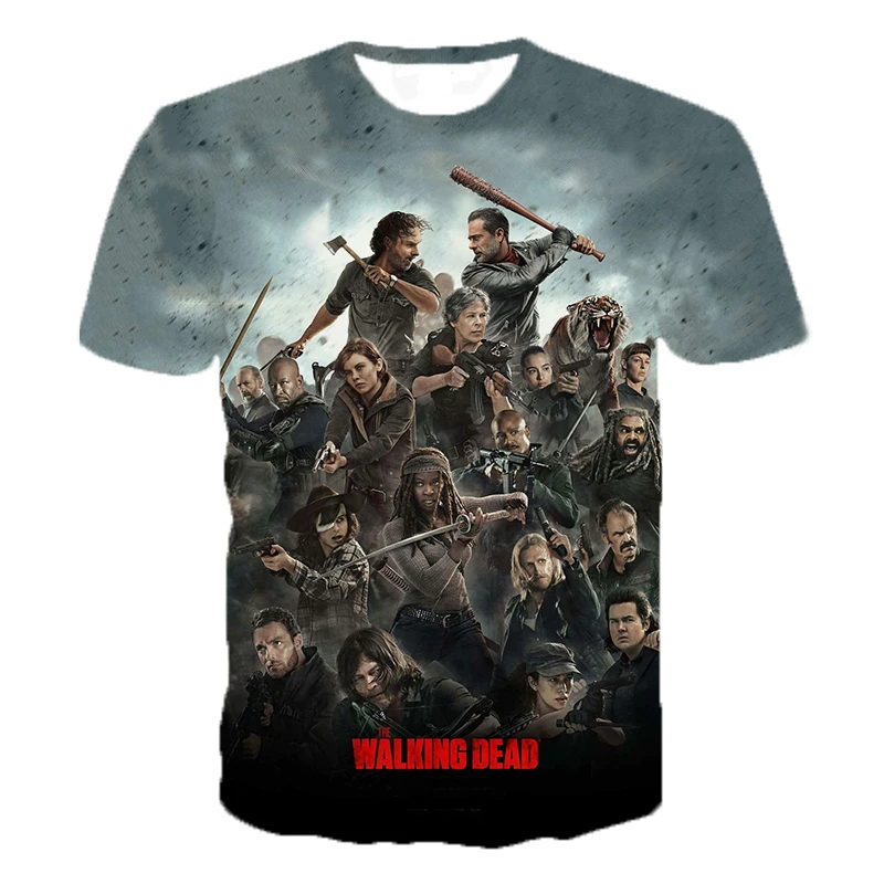 The Walking Dead 3D Printed T-shirt Men Women Fashion Casual Short Sleeve Cool T Shirt Harajuku Streetwear Tshirt Tee Tops