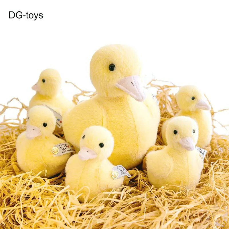 Simulation Yellow Duck Plush Toys Super Lifelike Animals Duck Plushie Doll Toys for Boy Photo props Decor Birthday Gift