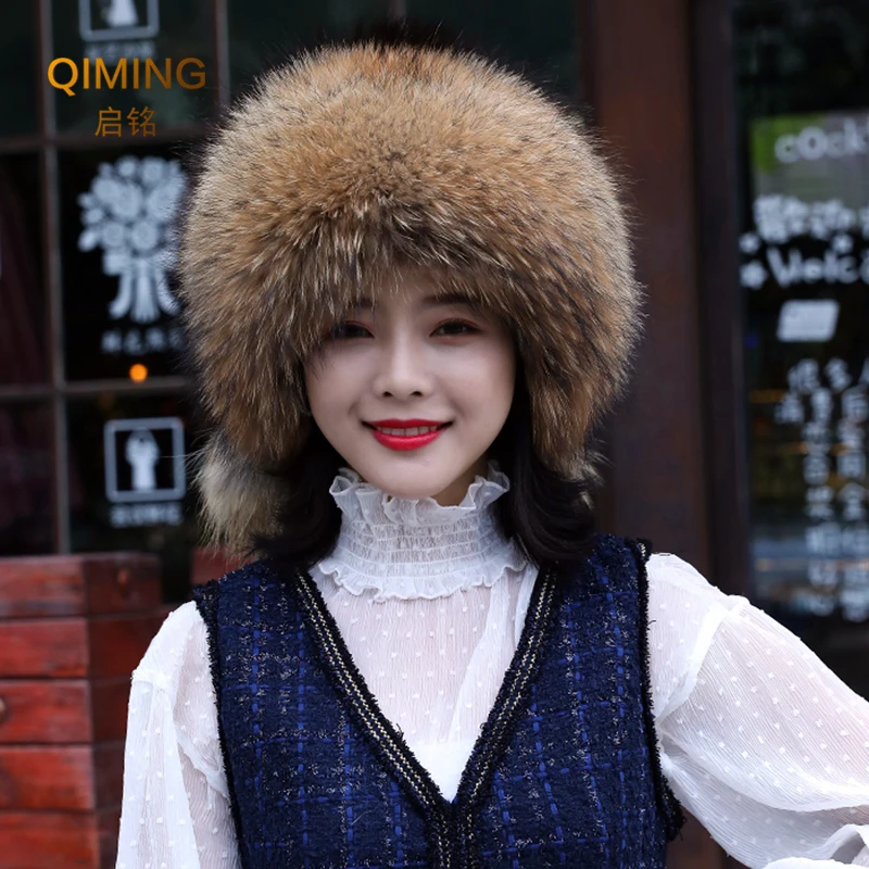 Lei Xuan fox fur hat children's winter warm fur hat children's winter raccoon dog fur Mongolian style imperial concubine hat