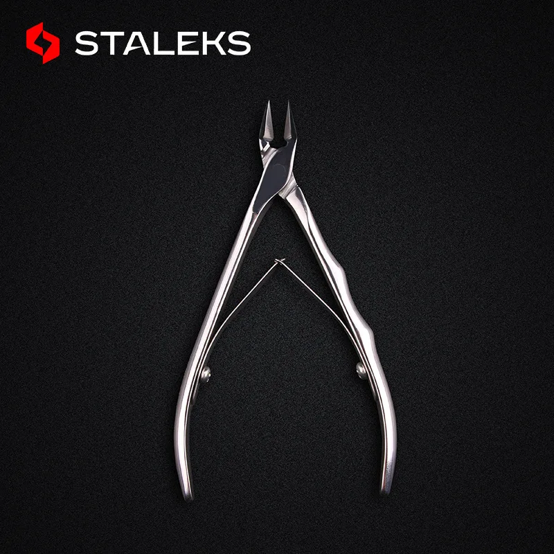 1pc STALEKS Expert 61 12mm Stainless Steel Dead Skin Remover Cutter Hand Grip Professional Toe Nail Cuticle Scissors Nail Art To