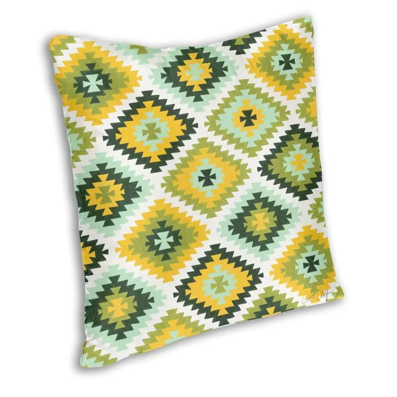 Fashion Tribal Kilim Protection Pattern Lime Square Pillow Case Home Decor 3D Printed Bohemian Ethnic Art Cushion Cover For Car