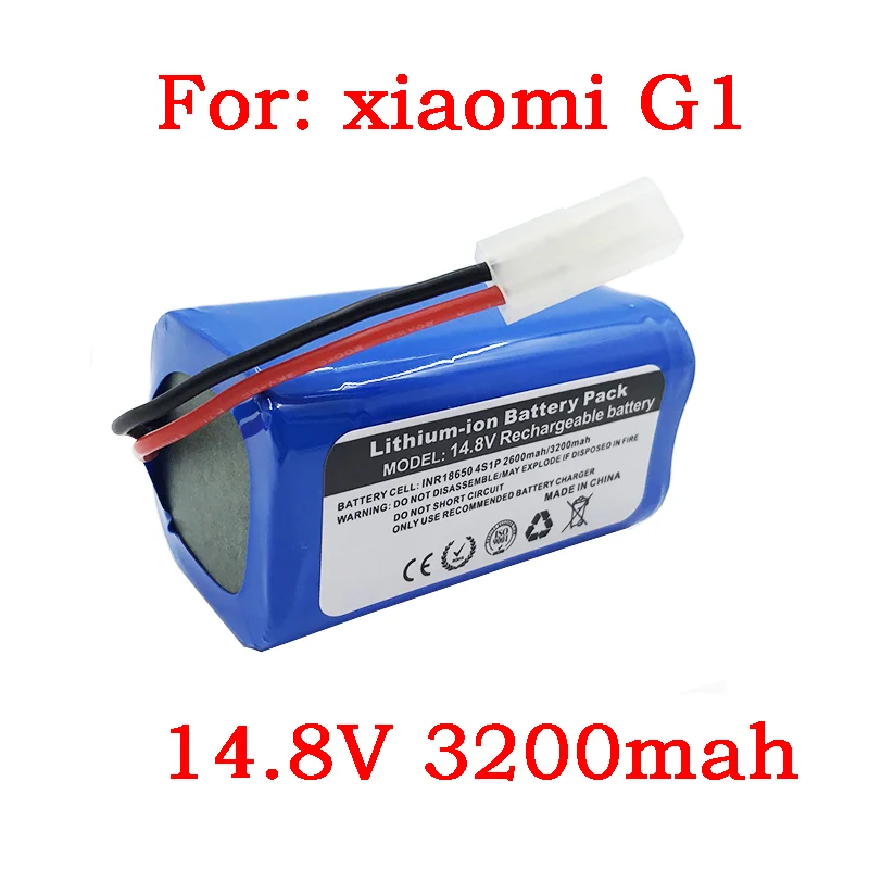 VAKAUMUS New 14.4V 2600mAh Li-ion Battery For Xiaomi G1 MI Robot Vacuum-Mop Essential MJSTG1 Robot Vacuum Cleaner Accessories