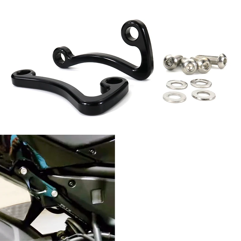 

Fit For Kawsaki ZX-10R 2004-2005 ZX10R Motorcycle Accessories Racing Hooks Rear Subframe Tie Down Holder CNC Billet Aluminum